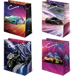 Torebki prezentowe T4-112 Samochody motor 10 sztuk - PAW S.C.