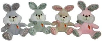 Królik zajączek z marchewką 20cm MIX - Sun-Day