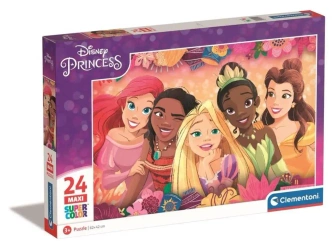 Puzzle 24 Maxi Super Kolor Disney Princess - Clementoni