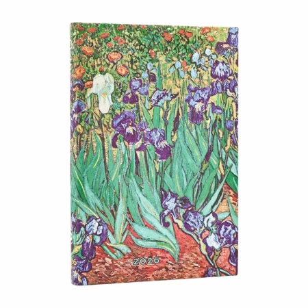 Kalendarz książkowy mini 2026 Van Gogh's Irises - Paperblanks