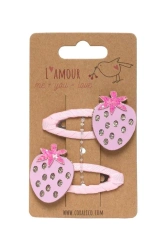 Zestaw spinek z truskawkami - Coralico