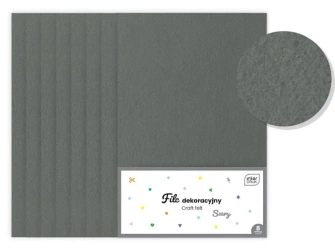 Filc dekoracyjny szary 8szt - INTERDRUK
