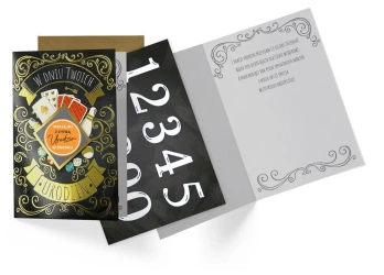 Karnet B6 Urodziny (wymienne cyfry) - Kukartka