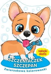 Zwierzakowe kolorowanki. Szczeniak Szczepan - praca zbiorowa