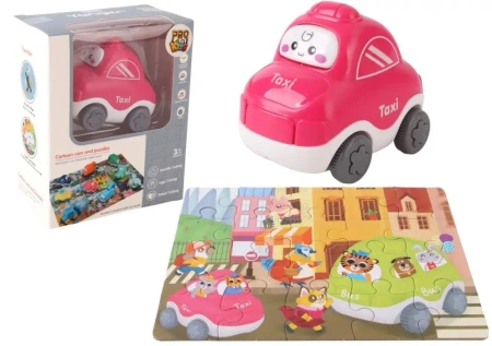 Auto puzzle Przygoda drogowa taxi - Pro Kids