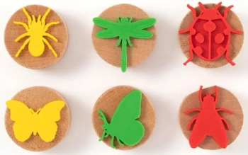 Zestaw drewnianych stempli Owady - ChildGen (GEN OYUNCAK SANAYİ TİCARET A.Ş.)