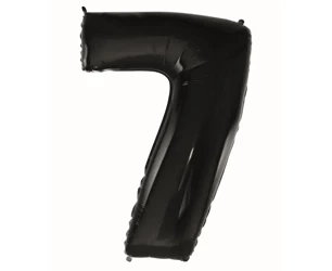 Balon foliowy B&C cyfra 7 czarna 92cm - Godan