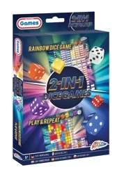 Gry w kości 2w1 wersja kieszonkowa - Grafix