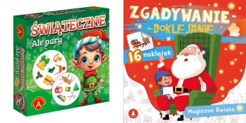 PAKIET ŚWIĄTECZNY Gra Ale pary. Świąteczne + Zestaw 5 kolorowanek