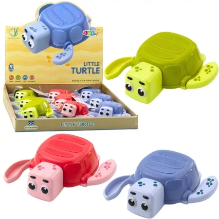 Żółw nakręcany pływający do kąpieli MIX - Leantoys