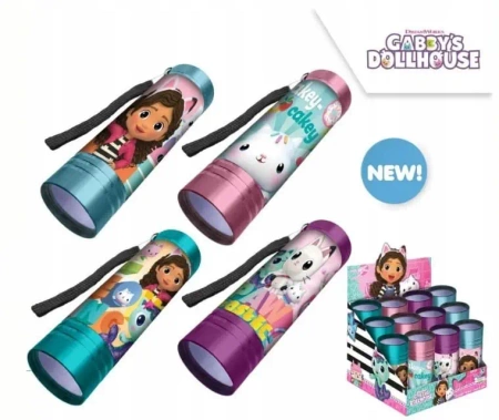 Latarka led gabbys dollhouse 4 wzory