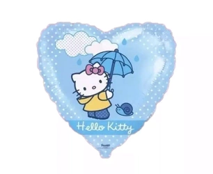 Balon foliowy, Hello Kitty z parasolem, 18"