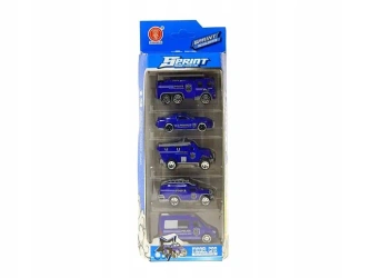 Zestaw aut 5szt policja 66392