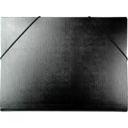 Teczka A4 z gumką czarna faktura kory - Titanum