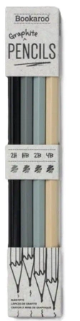 Bookaroo Ołówki - Mono (4 sztuki) - IF