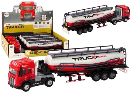Cysterna 1:24 z dźwiękiem czerwona - Leantoys