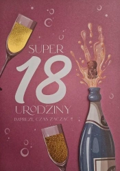 Karnet Urodziny 18 damskie - YEKU