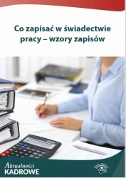 eBook Co zapisać w świadectwie pracy – wzory zapisów - Praca zbiorowa