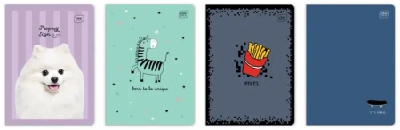 Zeszyt A5/16K kratka kolorowa 70g UV mix (20szt) - INTERDRUK