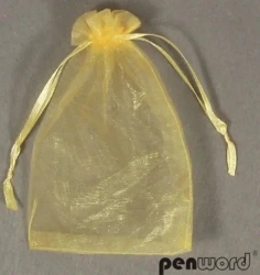 Woreczki organzowe złote 10x15cm - Penword