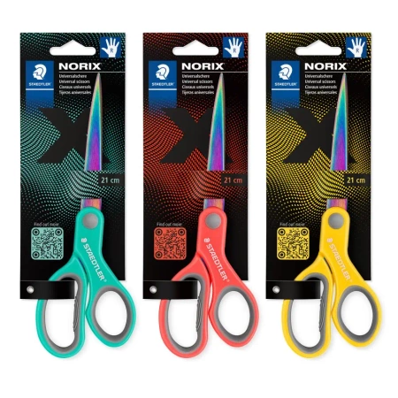 Nożyczki Norix 21cm kolorowe ostrze mix STAEDTLER
