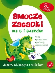 Smocze zagadki - Zabawy edukacyjne z naklejkami - Julia Pogorzelska