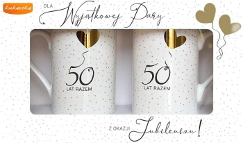 Kubek komplet 50 Rocznica ślubu - Kukartka