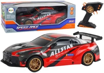 Auto sportowe R/C 1:10 czerwone - Leantoys