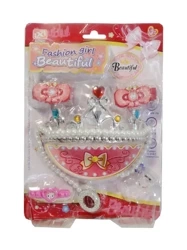 Biżuteria królowej z koroną i naszyjnikiem - SWEDE