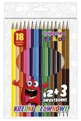 Kredki ołówkowe trójkątne 18 kolorów - Titanum