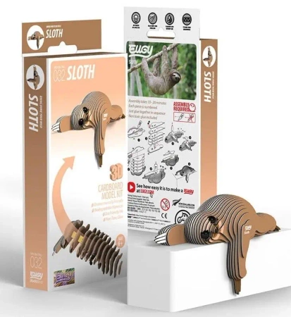 Leniwiec Eugy. Eko Układanka 3D - Eugy