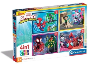 Puzzle 4w1 Super Kolor Spidey - Clementoni