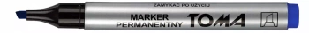 Marker  permanentny ścięty niebieski p10. TOMA/ cena za 1szt