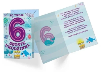 Karnet B6 PR-290 Urodziny 6 - Kukartka