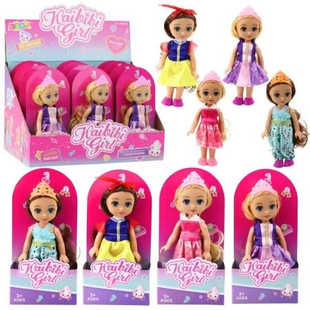 Mini laleczka księżniczka z akcesoriami 17cm MIX - Leantoys