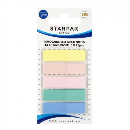 Zakładka indeksująca pastel 44x12mm 5x25K - STARPAK