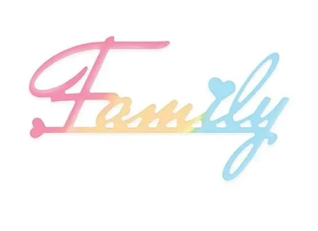 Wykrojnik - Napis Family - Dalprint dpCraft