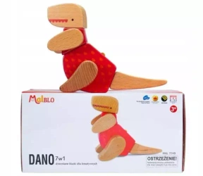 Klocki drewniane Dano 7w1 3+ Malblo
