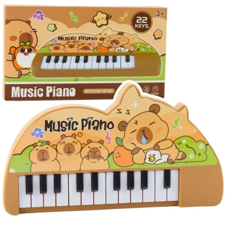 Pianinko Kapibara 22 klawisze - Leantoys