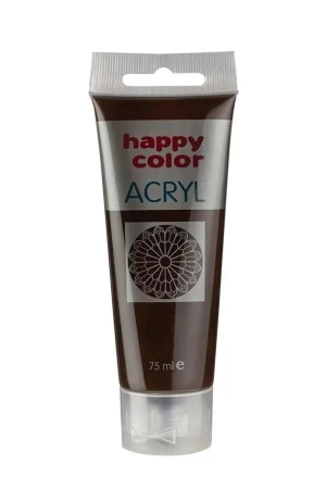 Farba akrylowa 75ml ciemnobrązowy HAPPY COLOR - GDD