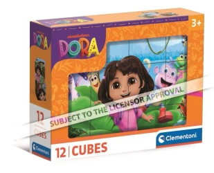 Klocki 12el Dora - Clementoni