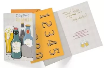 Karnet B6 DK-863 Urodziny męskie (wymienne cyfry) - Kukartka