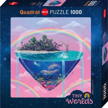Puzzle 1000 elementów. Malutkie światy. Delfiny