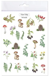 Tatuaże zmywalne Leśne botaniczne - Mama Maluje