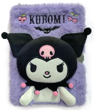 Pamiętnik pluszowy A5 3D Kuromi KU00010 - Kids Euroswan