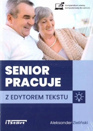 Senior pracuje z edytorem tekstu - Aleksander Zieliński