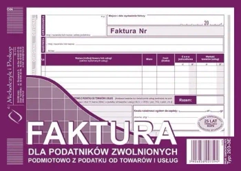 Faktura dla podatników zwolnionych... 203-3E - Michalczyk i Prokop