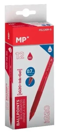 Długopis żelowy czerwony (12szt) - MP Main Paper