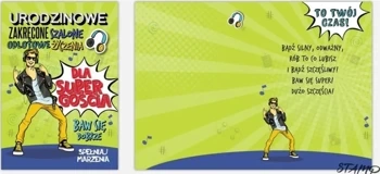 Karnet Bueno B6 + koperta wzór nr 06 Urodziny - Stamp