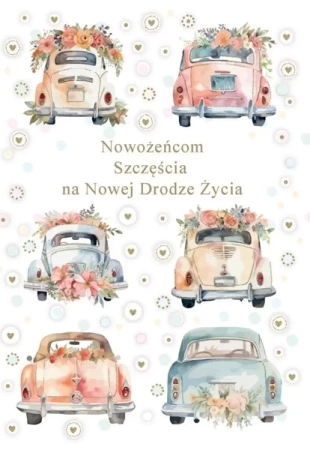 Karnet okolicznościowy Ślub - Trend